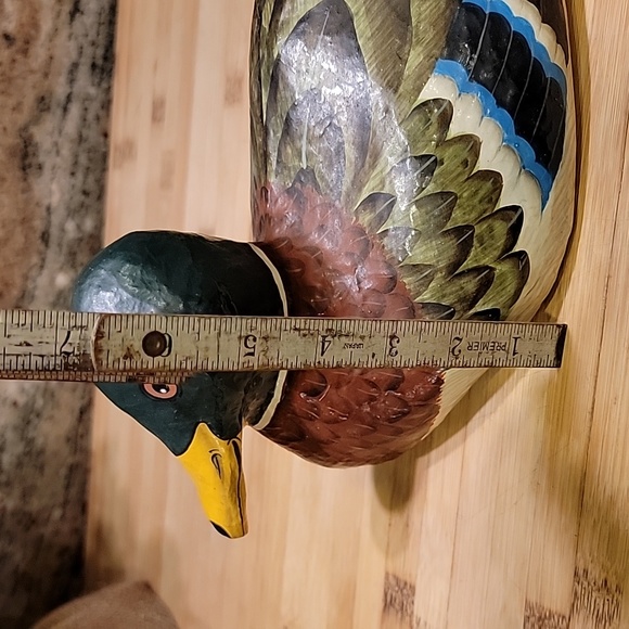 Vintage Paper Mache Duck Decoy - Picture 7 of 7